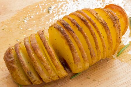 Baked potatoesの写真素材