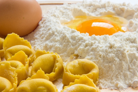 Tortellini Bolognesi from emilia Romagna Italyの写真素材