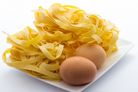 True tagliatelle from Bologna italyの写真素材