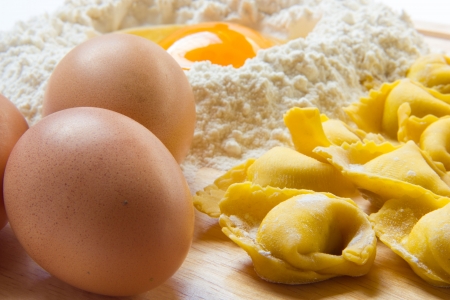 Tortellini Bolognesi from emilia Romagna Italyの写真素材