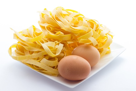 True tagliatelle from Bologna italyの写真素材