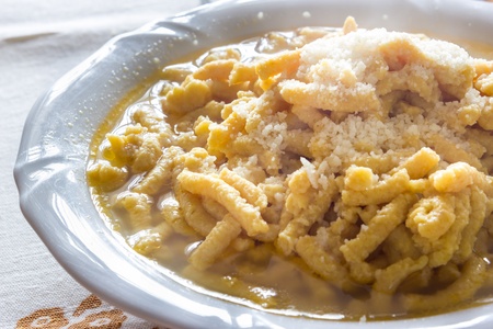 Passatelli from bologna Italyの写真素材