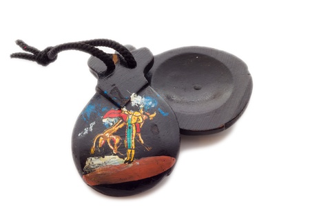 Close up view of castanetsの写真素材