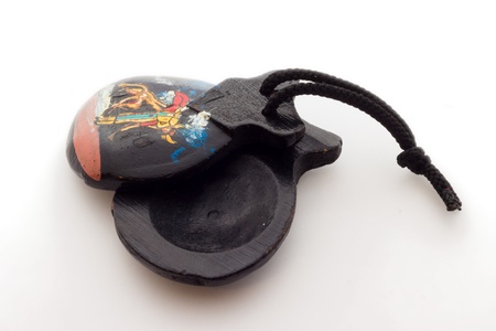 Close up view of castanetsの写真素材