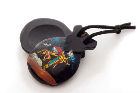Close up view of castanetsの写真素材