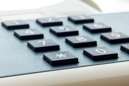 Close up view of a telephone keyboardの写真素材