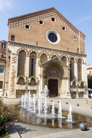 Church of San Lorenzo in Vicenza Italyの写真素材