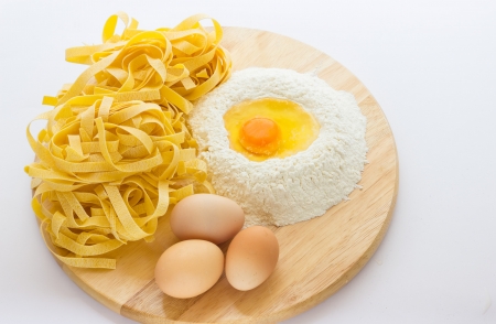 True tagliatelle from Bologna italyの写真素材