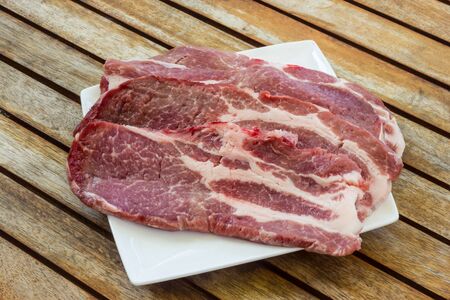 Pork neckの写真素材
