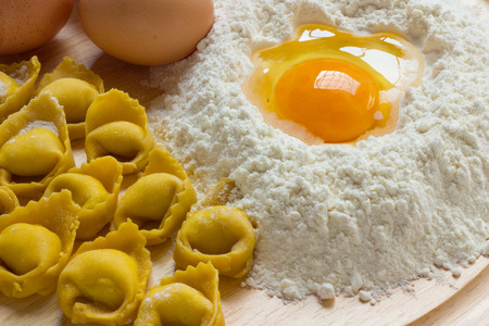 Tortellini Bolognesi from emilia Romagna Italyの写真素材