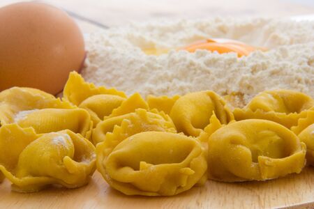Tortellini Bolognesi from emilia Romagna Italyの写真素材