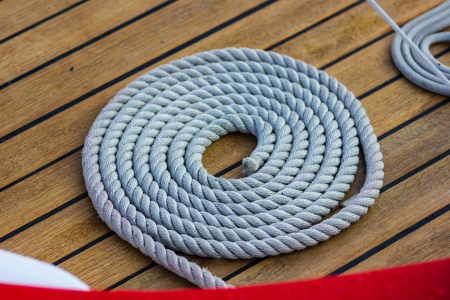Ropes and nautical knotsの写真素材