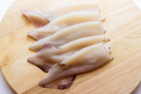 Uncooked cuttlefishの写真素材