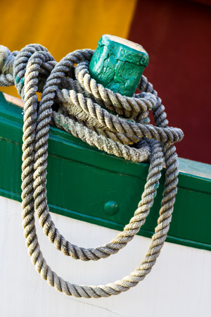 Ropes and nautical knotsの写真素材