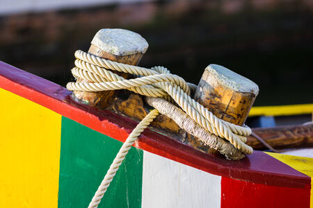 Ropes and nautical knotsの写真素材