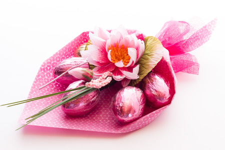 Easter bunch of flowersの写真素材