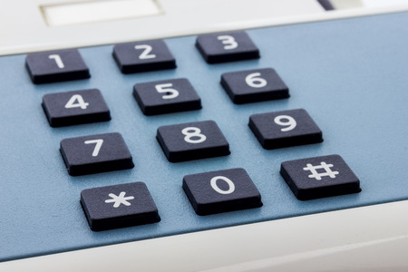 Close up view of a telephone keyboardの写真素材