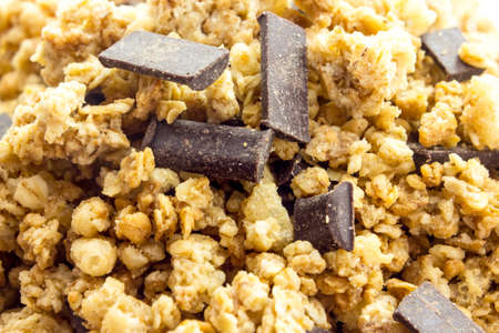 Cereals with chocolateの写真素材