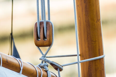 Ropes and nautical knotsの写真素材