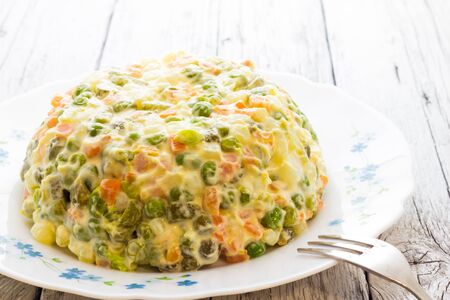 Russian saladの写真素材