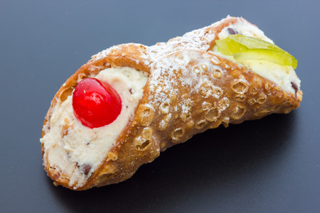 Sicilian cannoli from Italyの写真素材