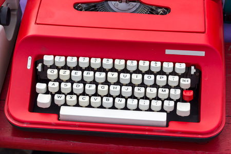 Old typewriterの写真素材