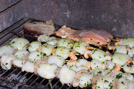 Grilled Calamariの写真素材