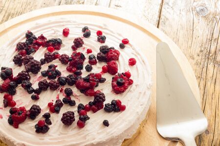 Cake with red fruit