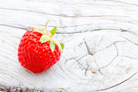 Organic strawberriesの写真素材