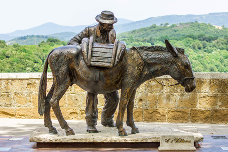 Pitigliano city Tuscany Italyのeditorial素材