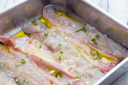 Cooking Baked sea bass