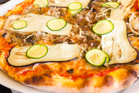 Pizza with vegetablesの写真素材