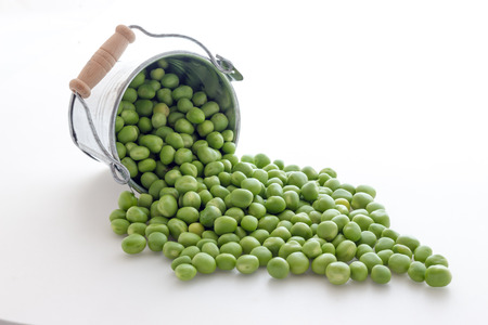 Bunch of biologic delicious green peas