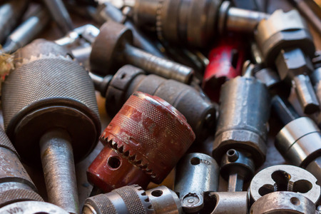 vintage hardware at a flea marketの写真素材