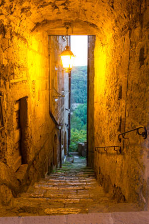Pitigliano city Tuscany Italyの写真素材