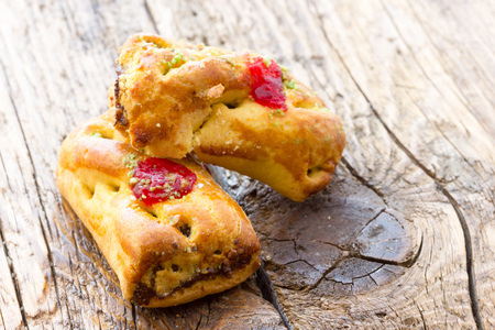 Biscuits filled with jamの写真素材