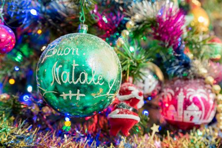 Christmas decorations multicolorの写真素材