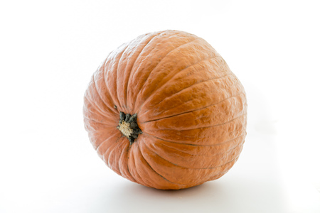 halloween pumpkin with white backgroundの写真素材
