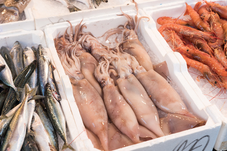 Fresh fish at the Naples market