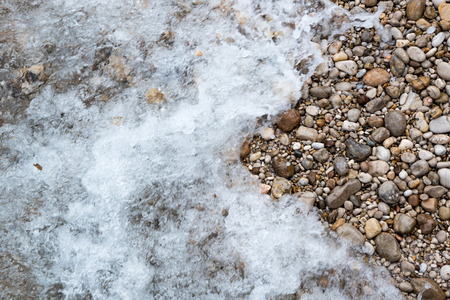 shore with stones