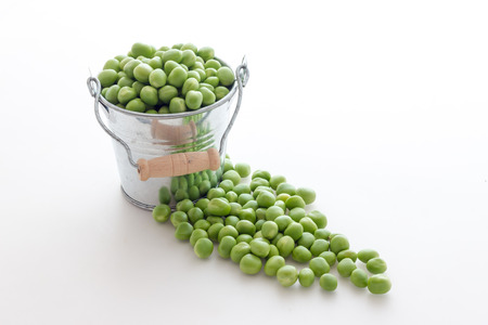Bunch of biologic delicious green peasの写真素材