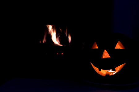 halloween pumpkin with white backgroundの写真素材