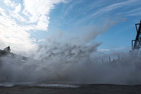 Great wave of water