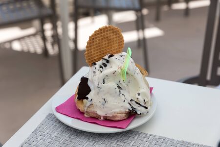 Brioche with Sicilian ice cream