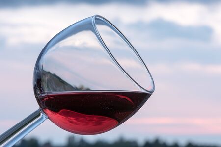 Toast at sunset panoramaの写真素材