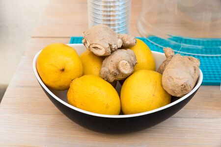 Ginger and lemonの写真素材