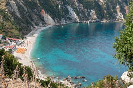 Petani Beach, Kefalonia, Greeceの写真素材