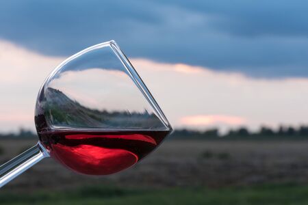 Toast at sunset panoramaの写真素材