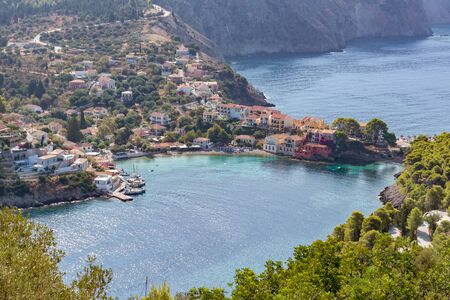 City of Assos Kefalonia Greeceの写真素材