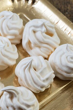 Meringue egg yolkの写真素材